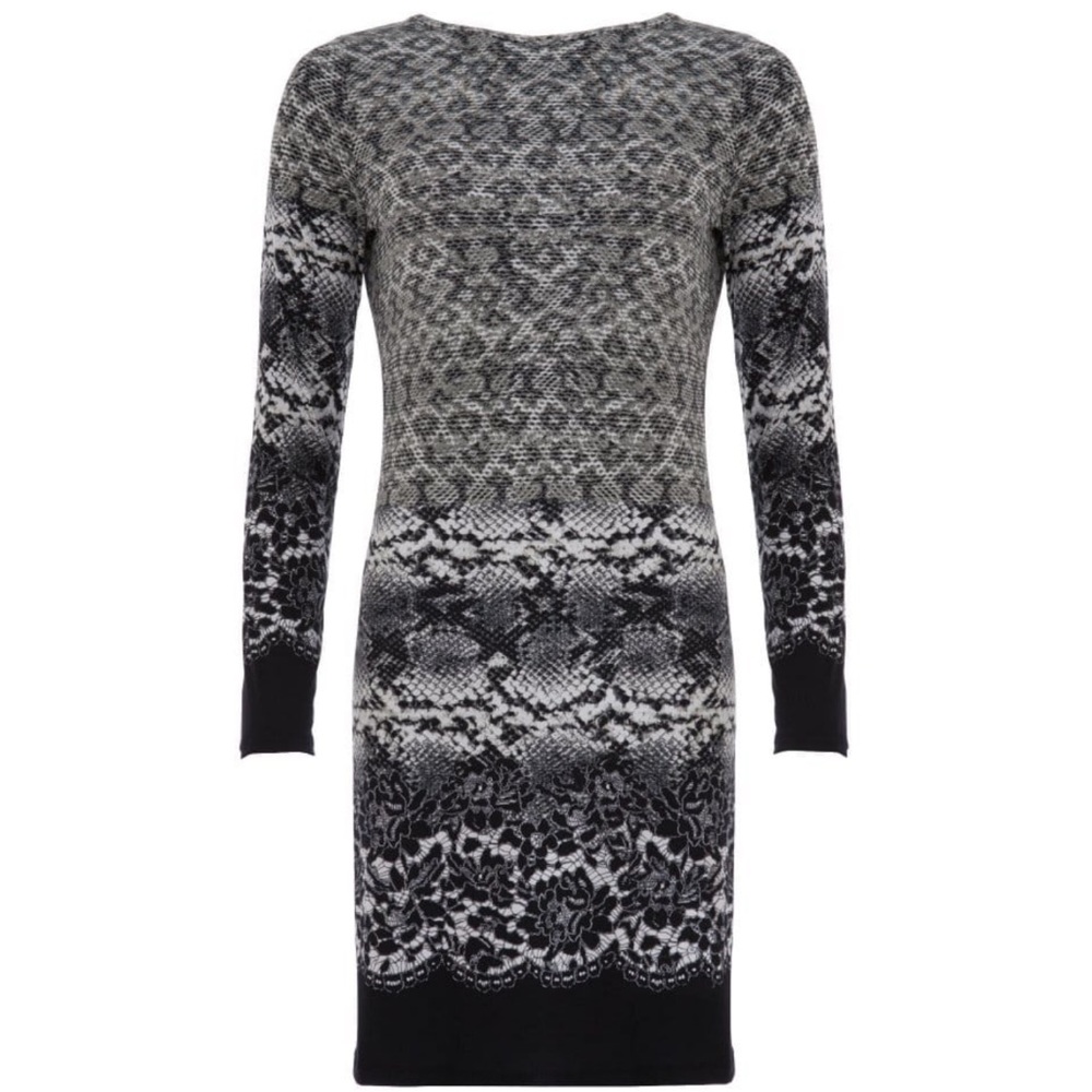 Michael Kors Ombré Snake/Reptile Print Dress XS Petite